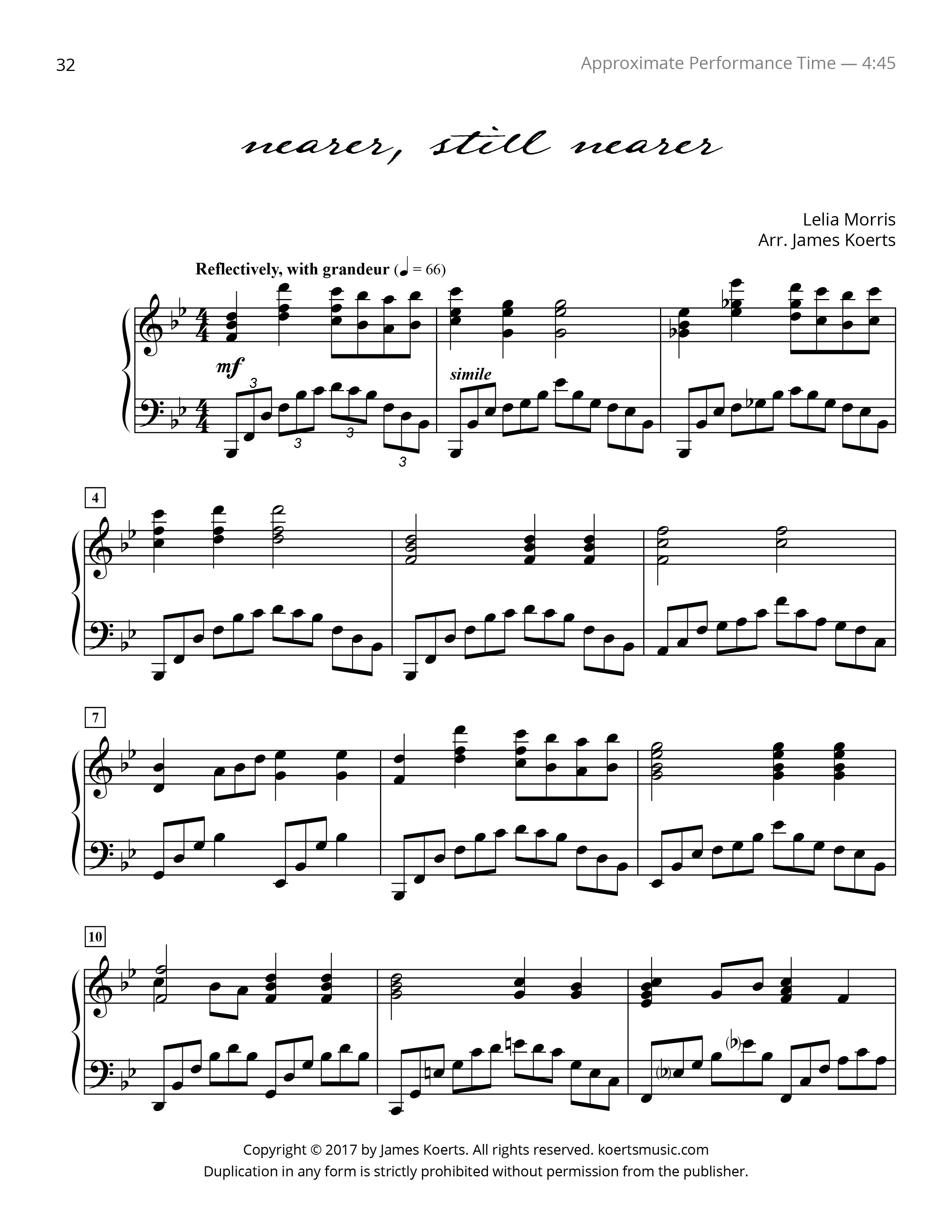 nearer still nearer nearer still nearer sheet music