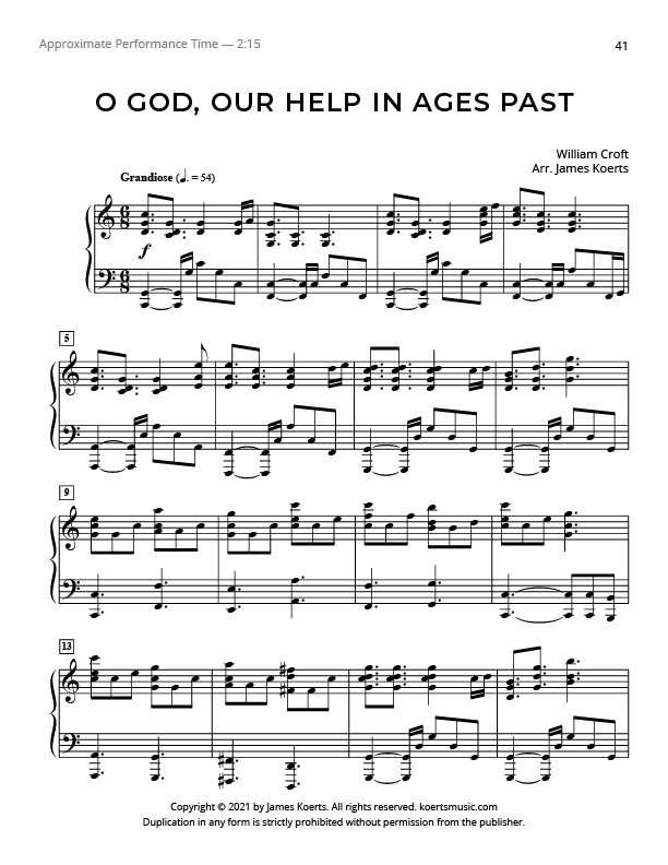O God, Ages Past Koerts Music